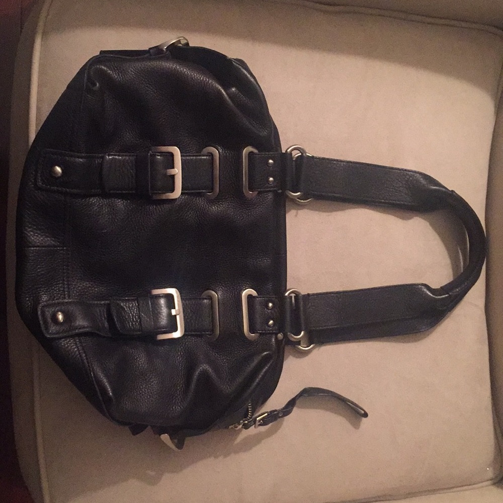 Kenneth Cole black leather purse